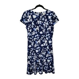Michael Kors Navy and White Floral Mini Dress
